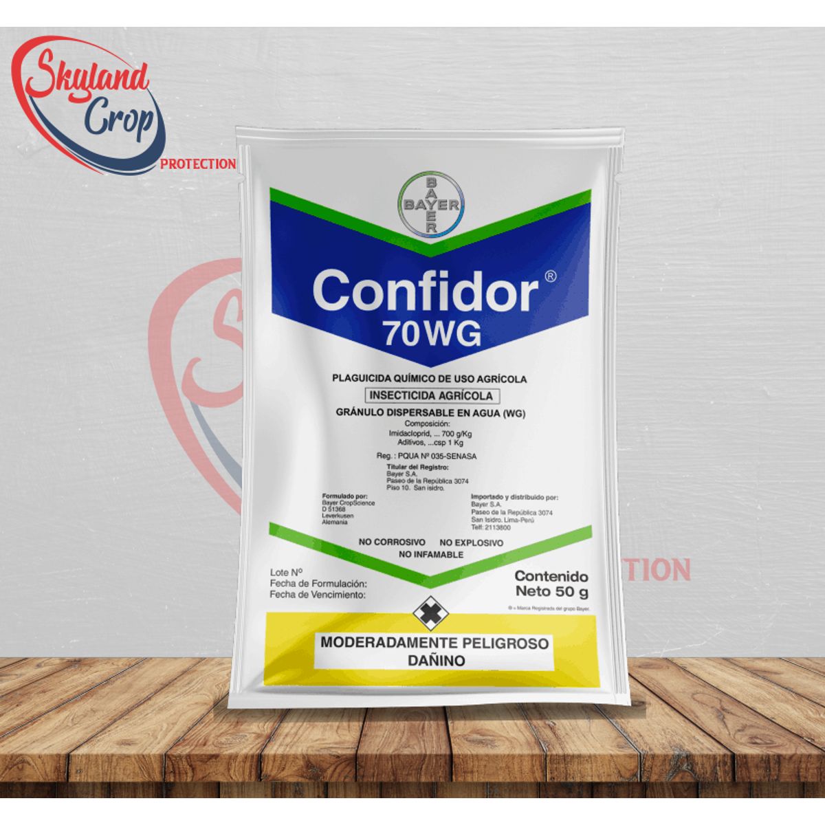 GENERICO - CONFIDOR 70 WG - 50g  INSECTICIDA AGRÍCOLA
