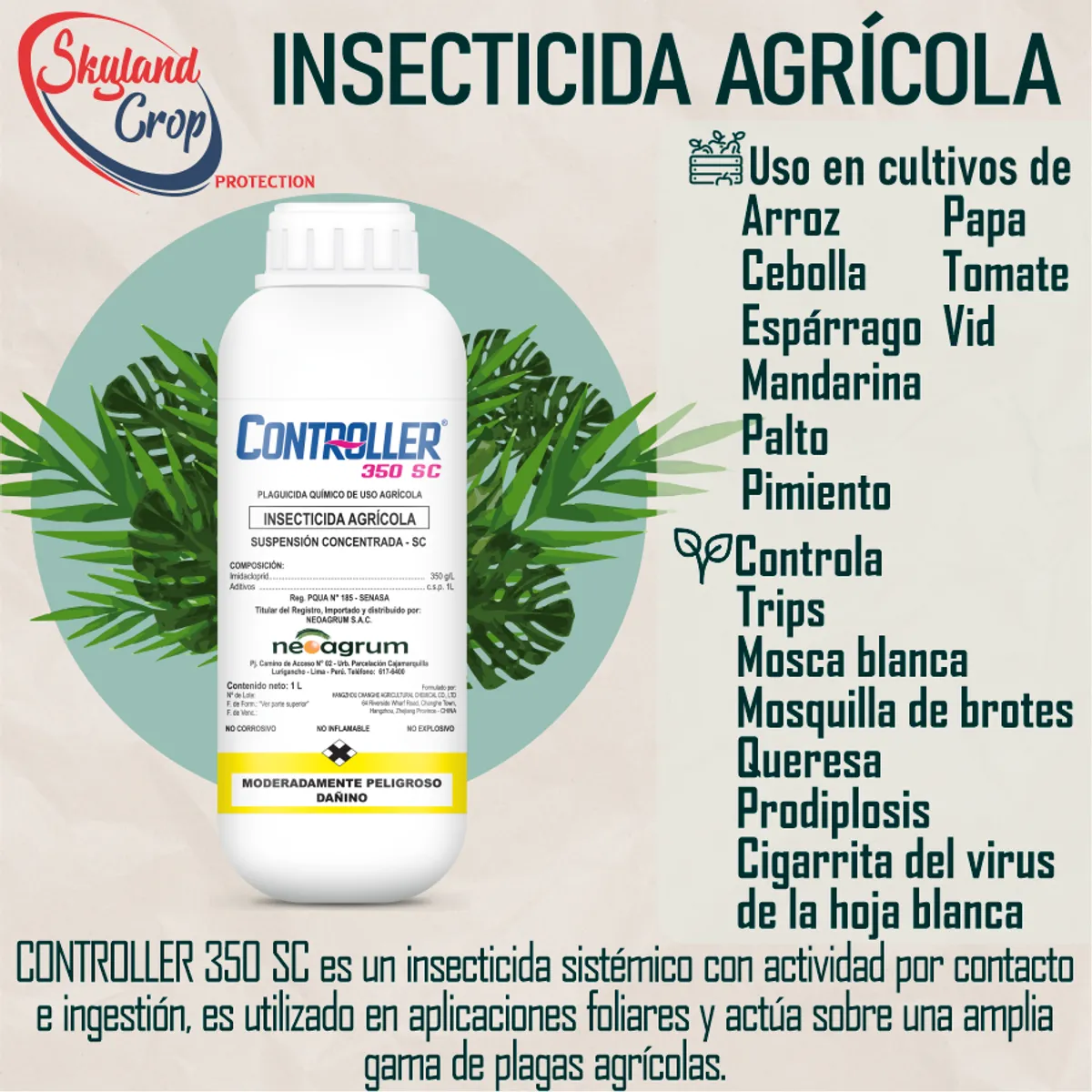 GENERICO - CONTROLLER 350SC 1L  INSECTICIDA AGRÍCOLA