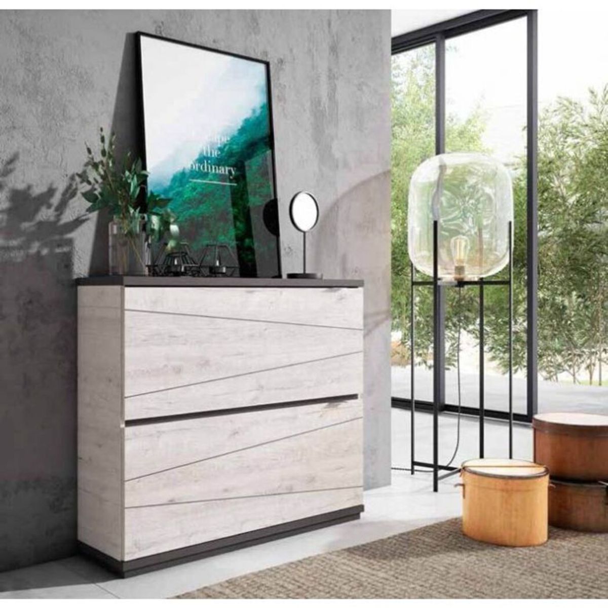 TU MESITA - Estante Zapatero Gris Gratto 99cm TU MESITA