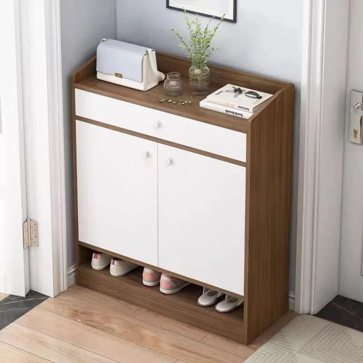 TU MESITA - Estante Zapatero Marrón Grané 90cm TU MESITA