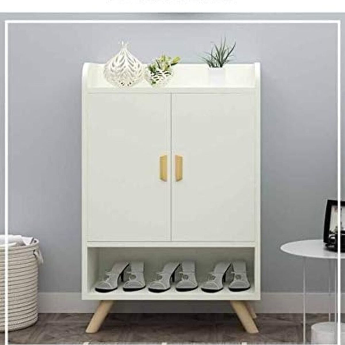 TU MESITA - Zapatera Clásica 2 puertas Ferrell color Blanco TU MESITA