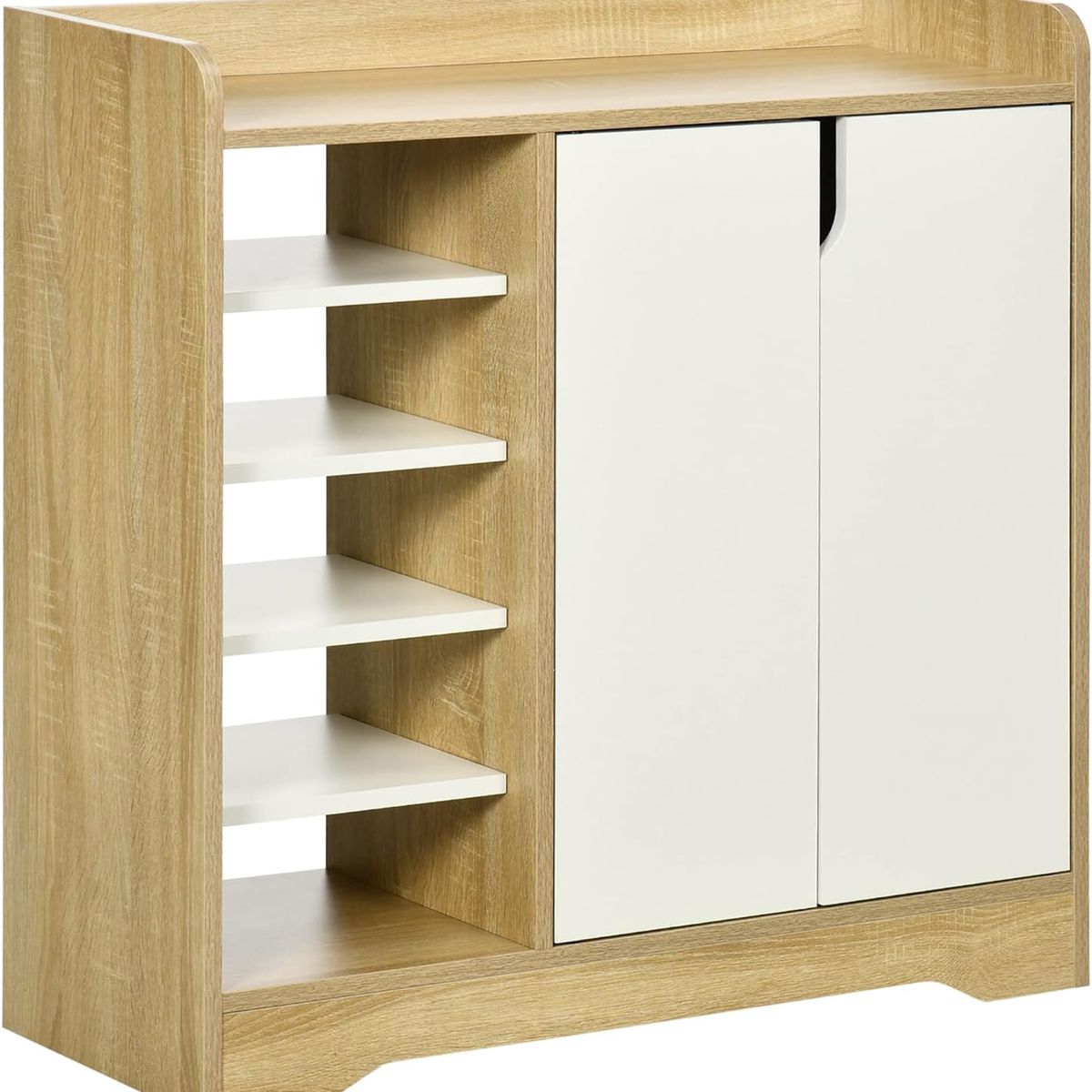 TU MESITA - Zapatera Clásica Júpiter 2 puertas color Duna/Blanco TU MESITA