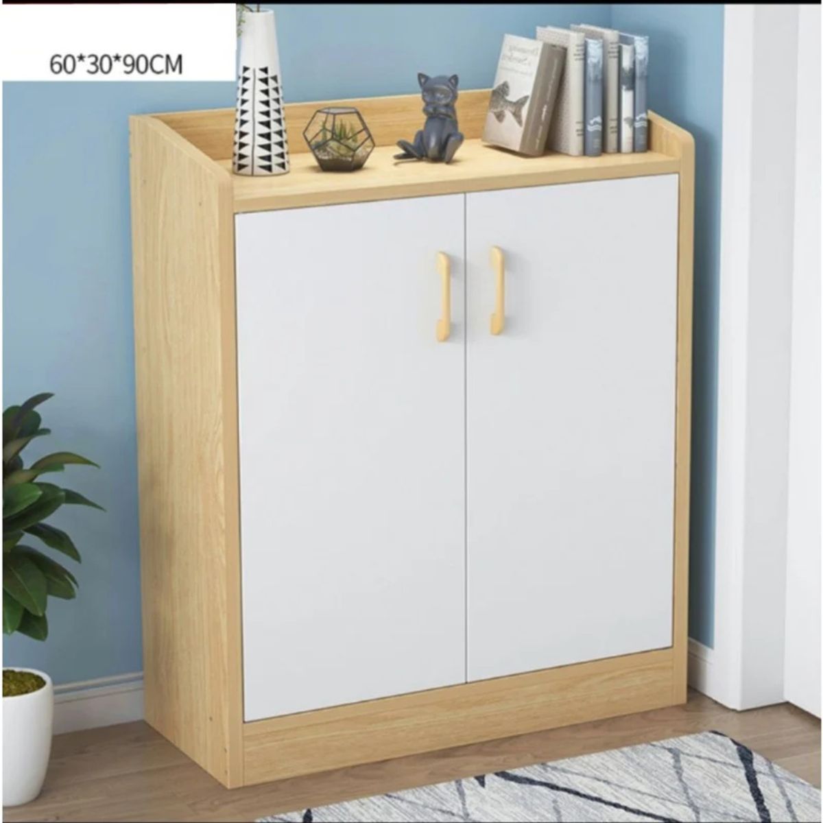 TU MESITA - Zapatera Marrón Afgano 90cm TU MESITA