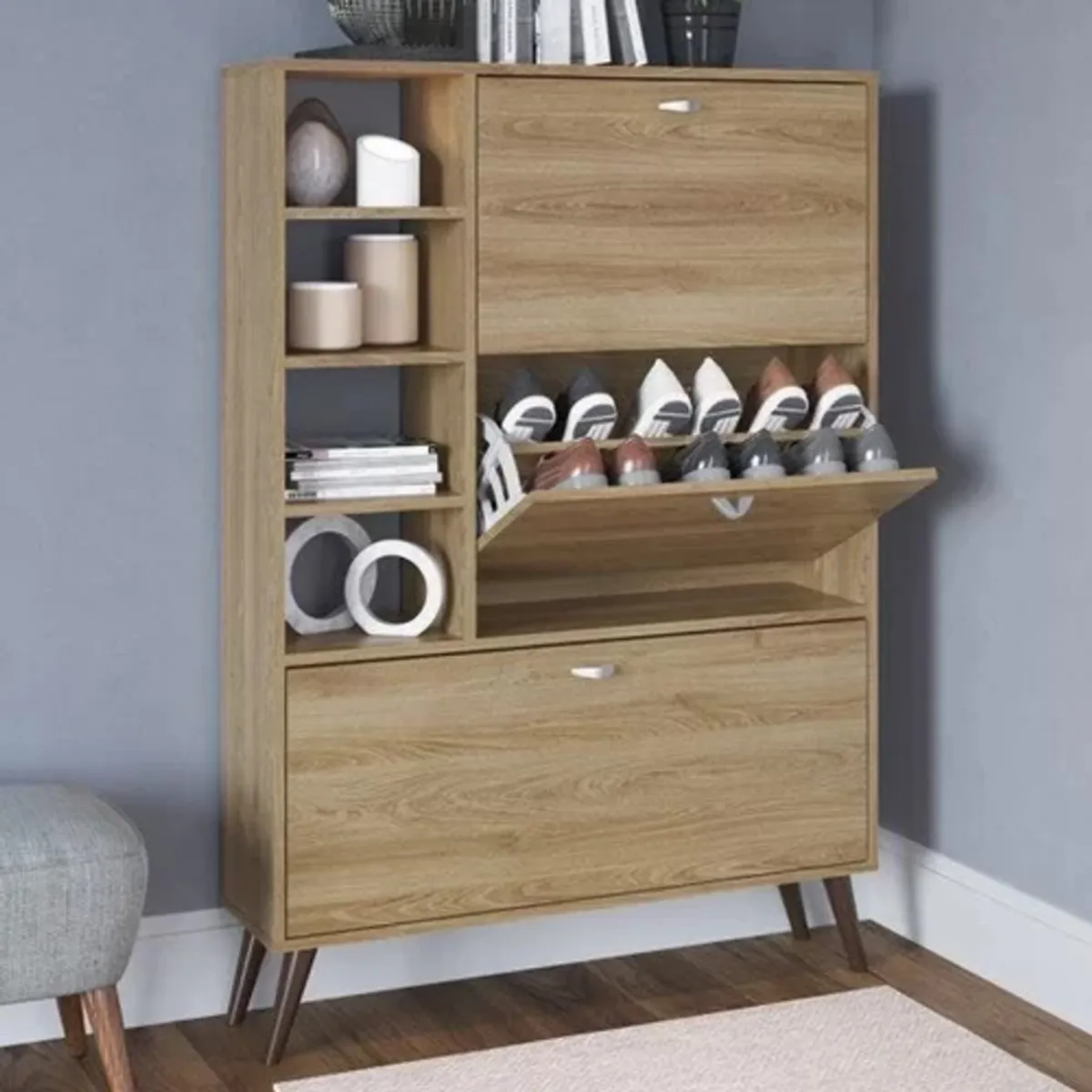 TU MESITA - Zapatera Moderna Adel Oak 90cm TU MESITA