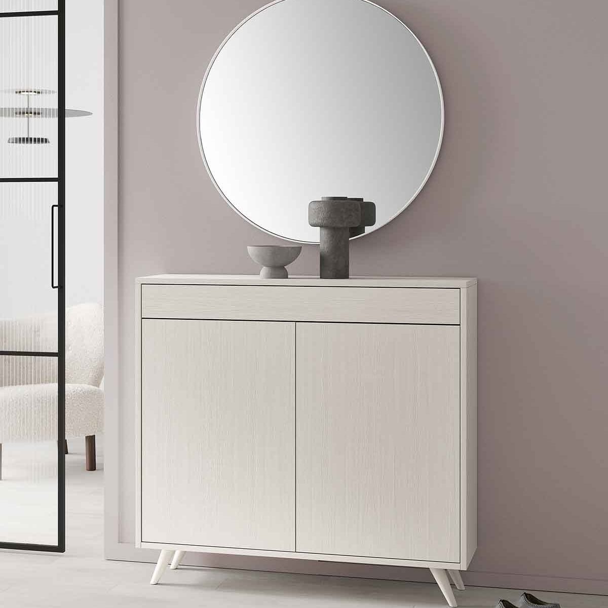 TU MESITA - Zapatera Moderna Angela color Blanco TU MESITA