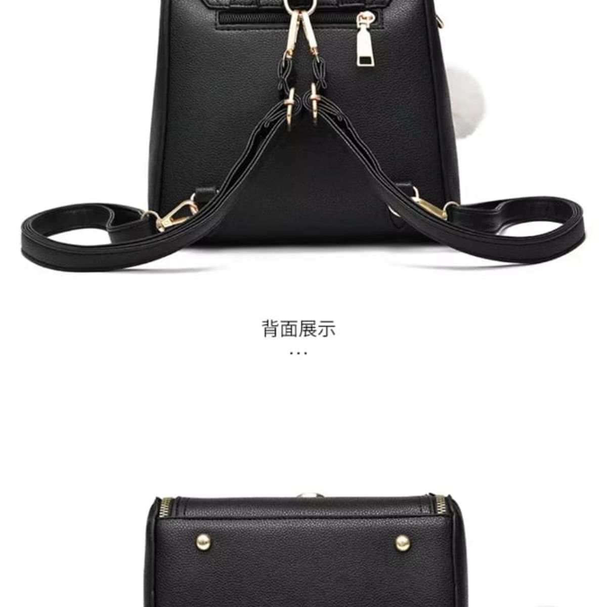 GENERICO - Cartera Mochila Morral en cuero Pu para mujer