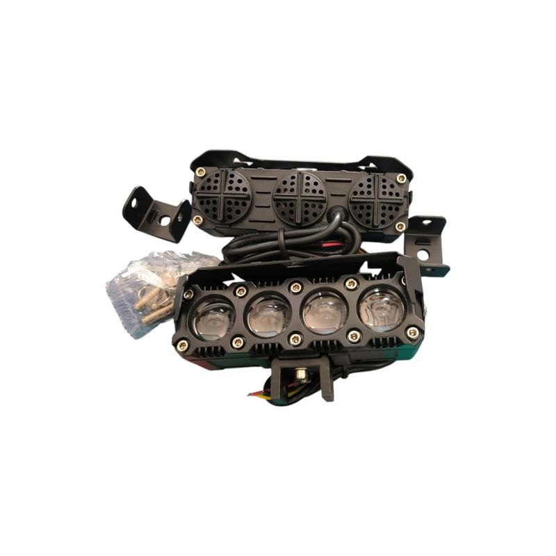 GENERICO - faro neblinero doble color 4lupas  par