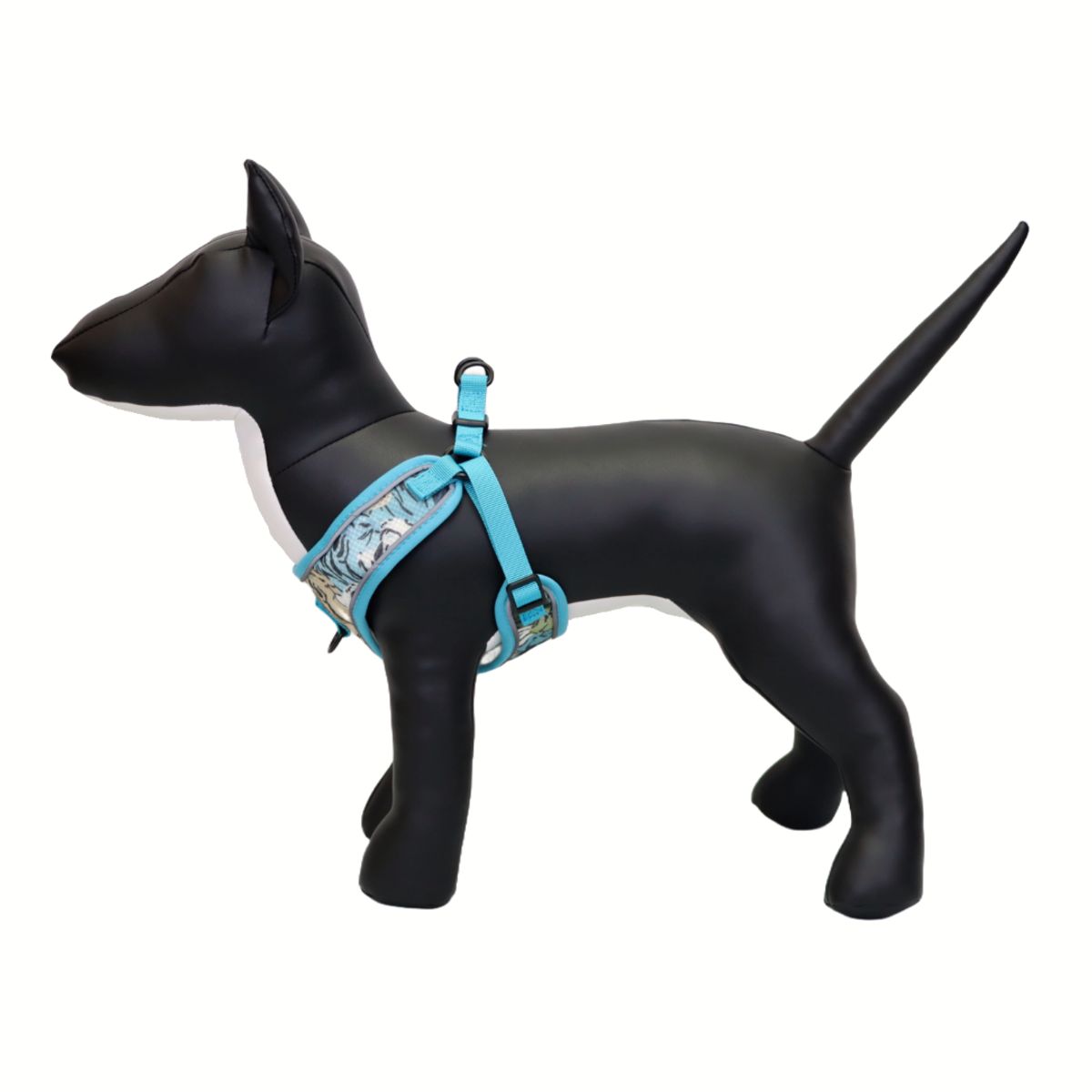 GENERICO - ARNÉS TALLA M Y CORREA CON DISEÑO DE TIGRE PARA PERROS