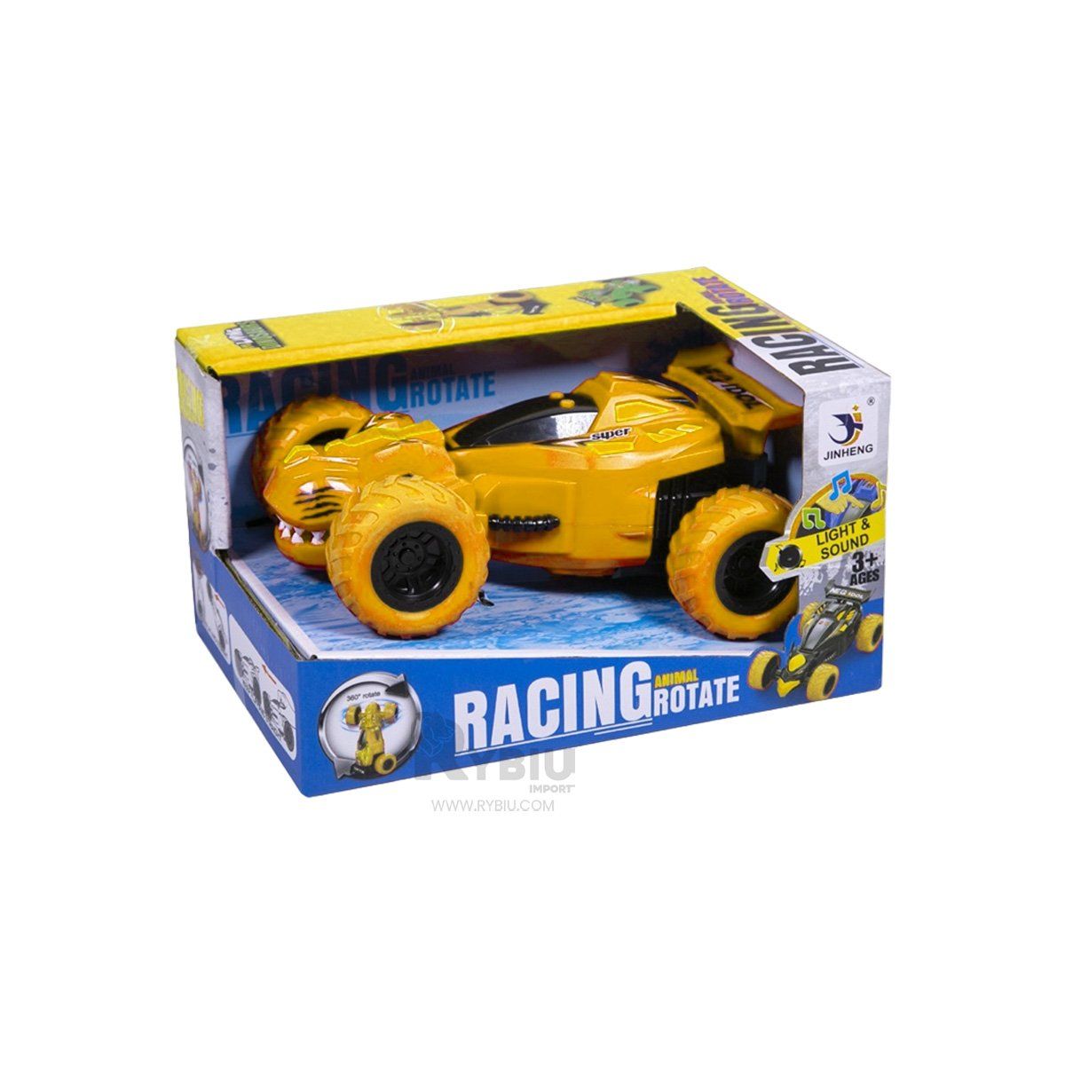 GENERICO - Vehiculo con Forma de Dinosaurio Amarillo Y+Regalo Agendita