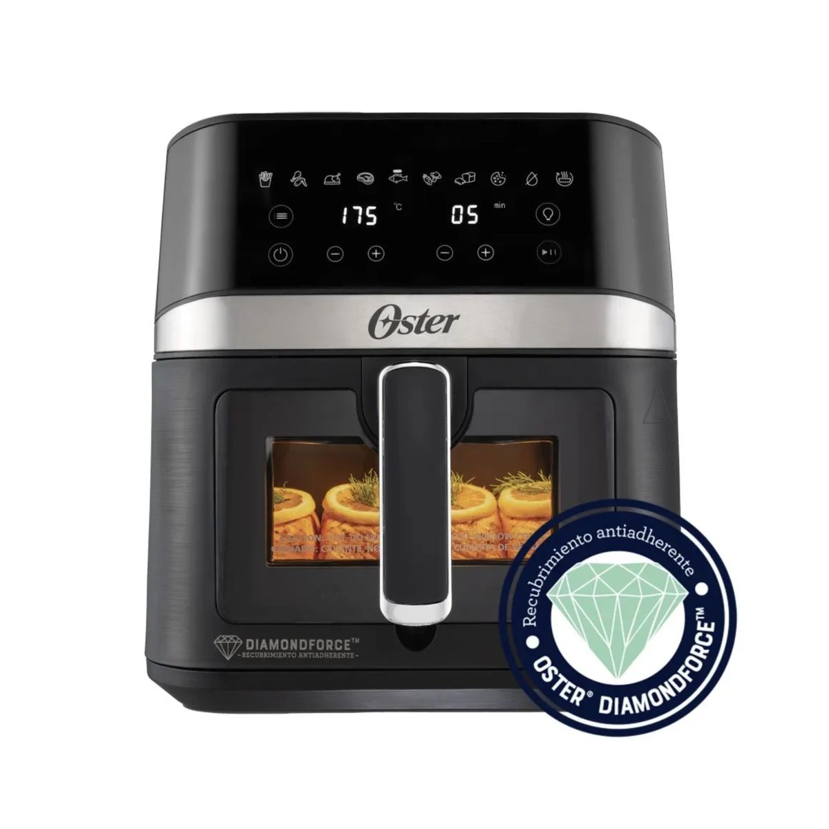 OSTER - FREIDORA DE AIRE OSTER DIGITAL DE 6 LITROS DIAMOND FORCE CKSTAF60WDDF