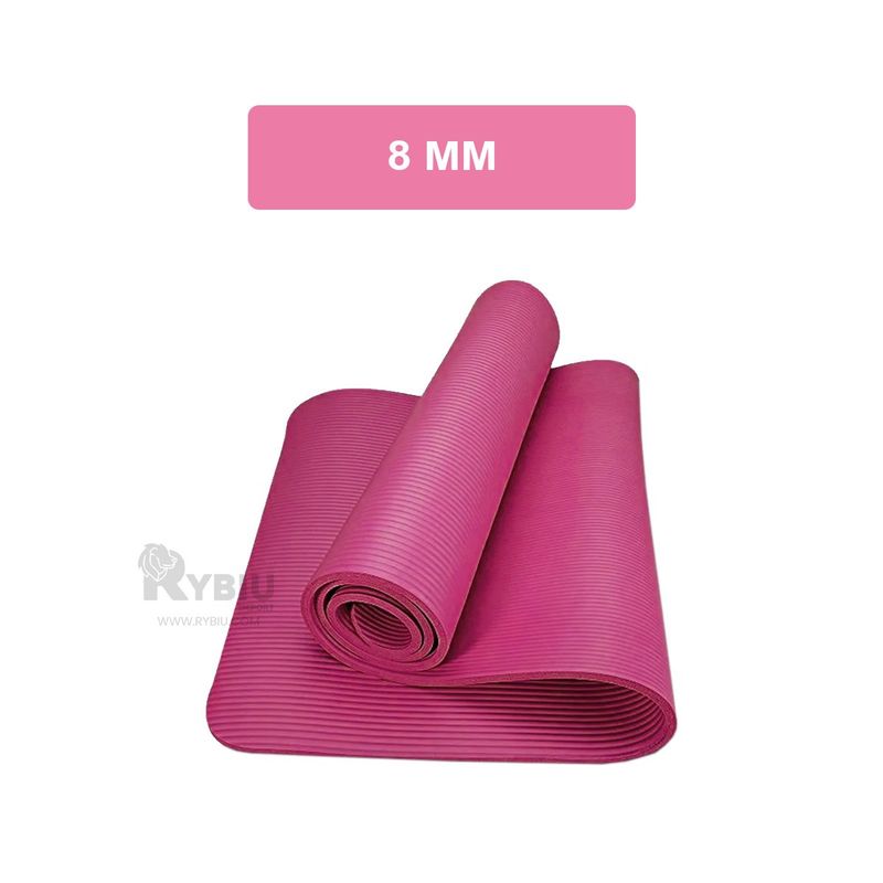 GENERICO - Tapete de Yoga de Goma Eva 8mm Rosado Y+Gift MiniAgenda