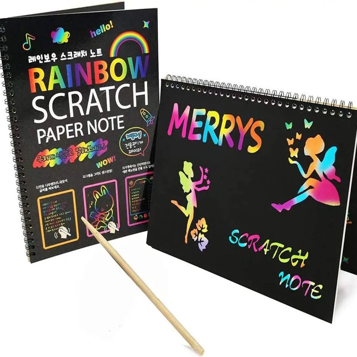 GENERICO - NUEVO Rainbow ScratchBook A4