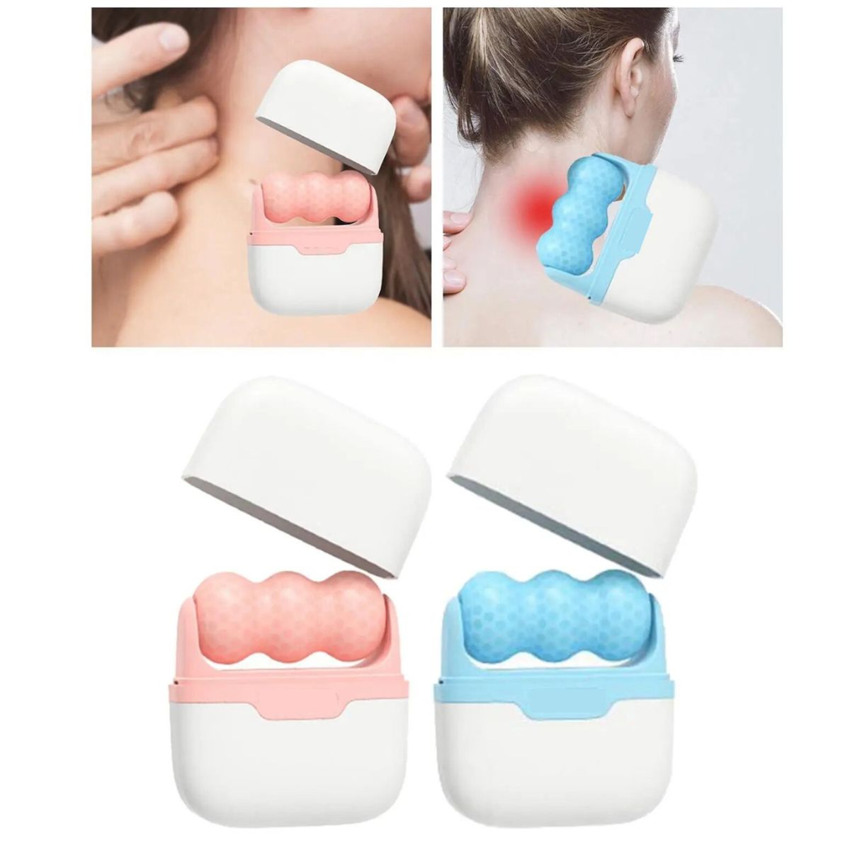 GENERICO - Rodillo Doble Facial Ice Roller Frío  Caliente