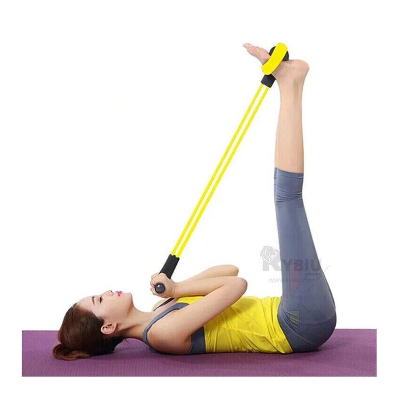 GENERICO - Liga Elastica de Resistencia Abdominal Pull Amarillo y Negro