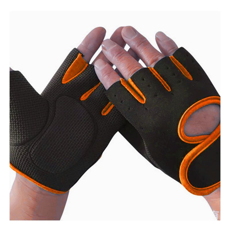GENERICO - Manopla para Hacer Deporte en Naranja Y+Banderitas Adhesivas