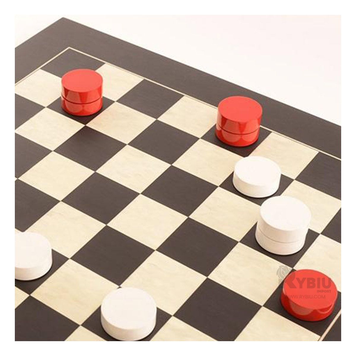 RYBIU IMPORT - Tablero Chess Ludico Damas Y+Banderitas Adhesivas