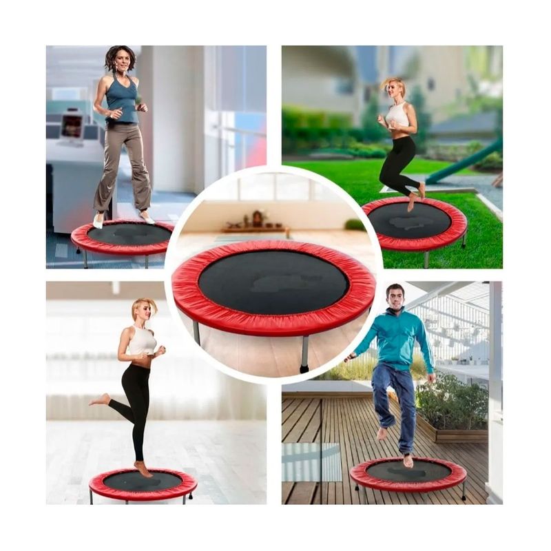 GENERICO - Trampolin de Facil Armado Tamaño S Rojo Y+Papel de Regalo