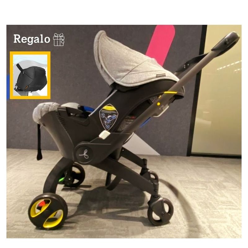 GENERICO - Coche de Para Bebé “Donna” Multifuncional 4 en 1 Color Griss