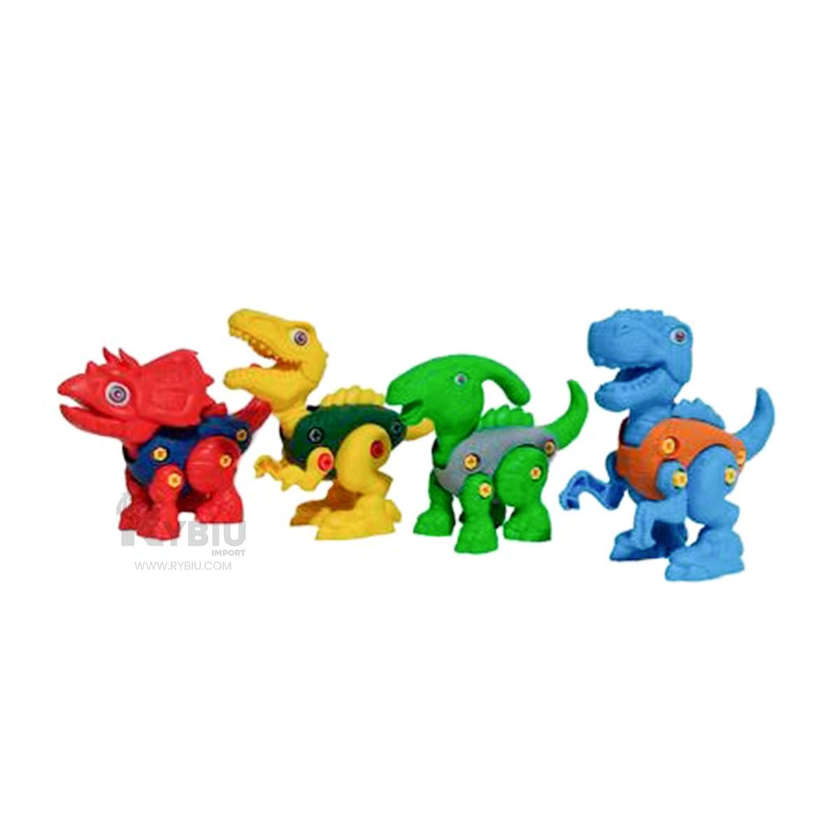 RYBIU IMPORT - Set Divertido de Dinosaurios en Multicolor Y+Papel de Regalo