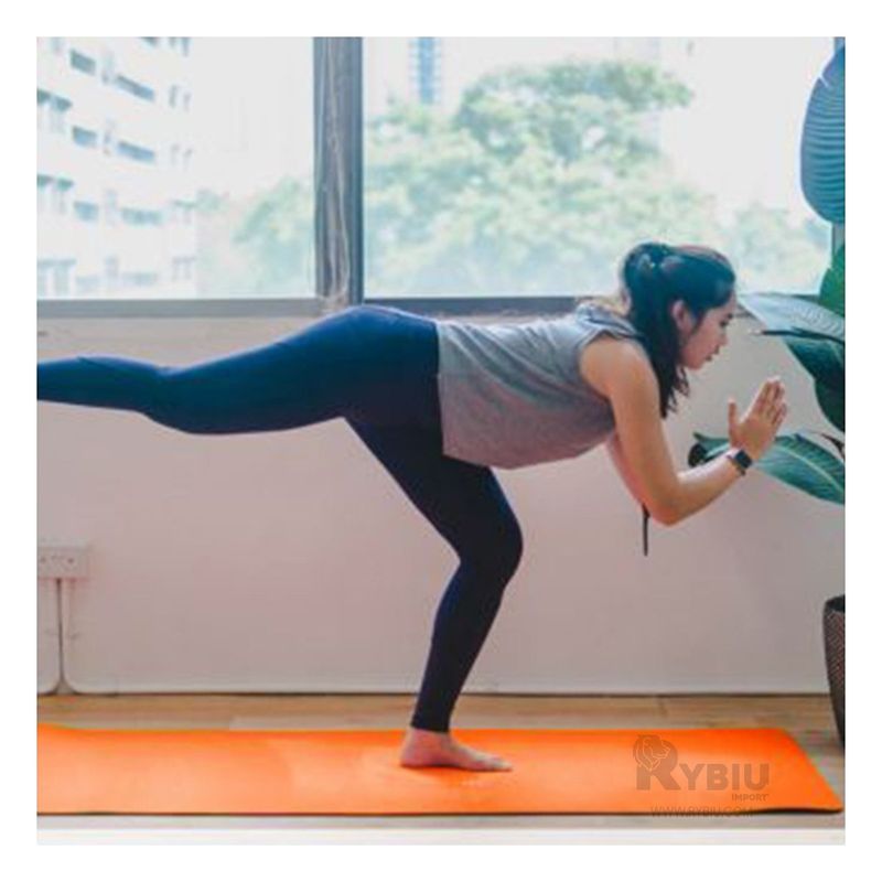 GENERICO - Mat de 10mm para Yoga Goma Eva de Color Anaranjado