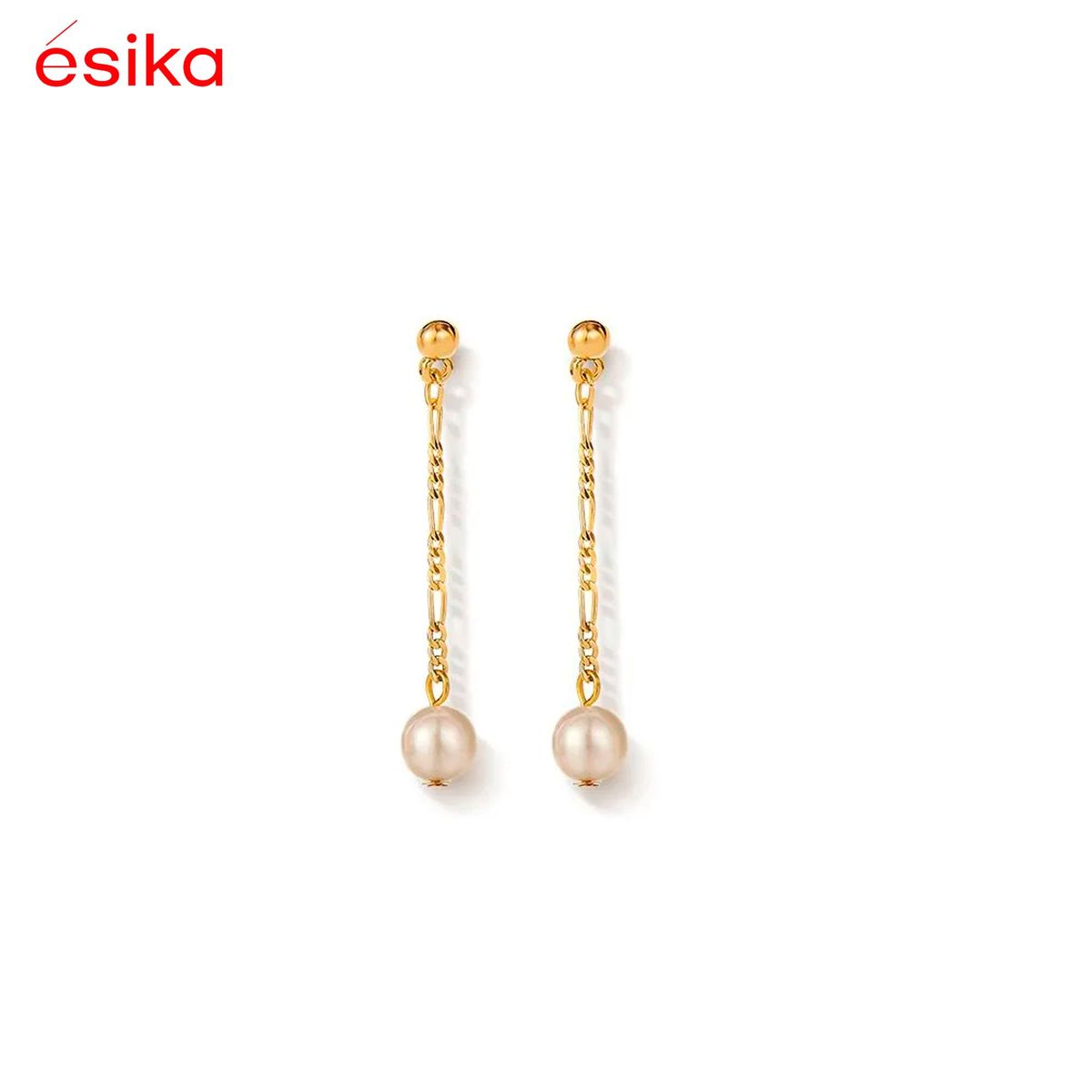 ESIKA - Aretes cadena Esika