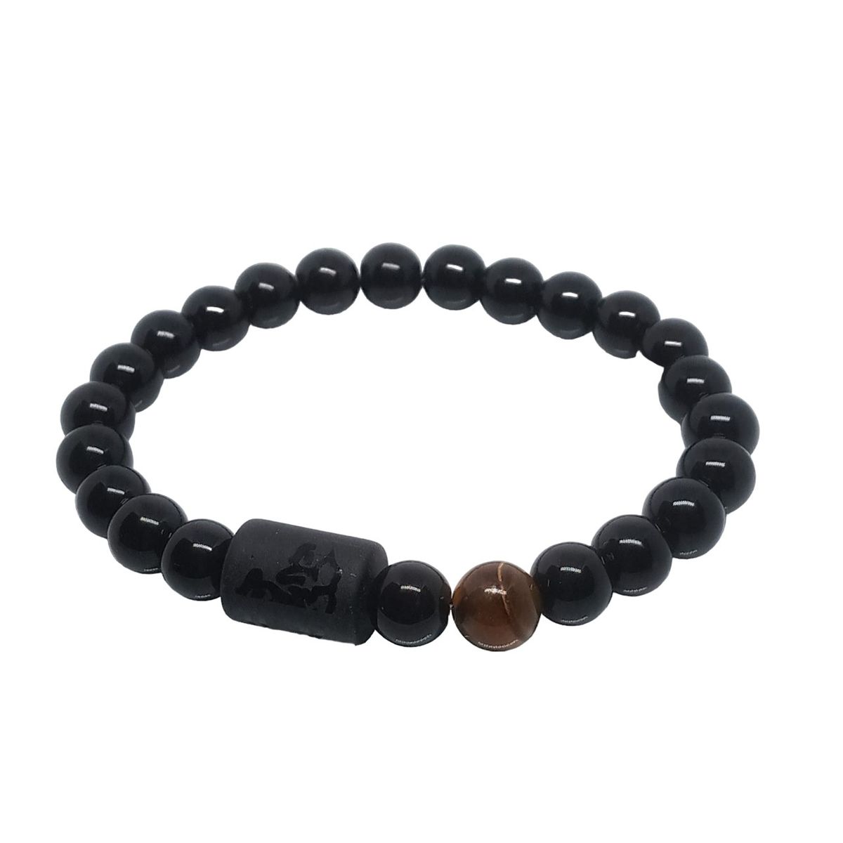 LUCYANA JOYAS Y ACCESORIOS - Pulsera para Hombre Zodiaco SAGITARIO Cuarzo Ágata y Ojo de Tigre