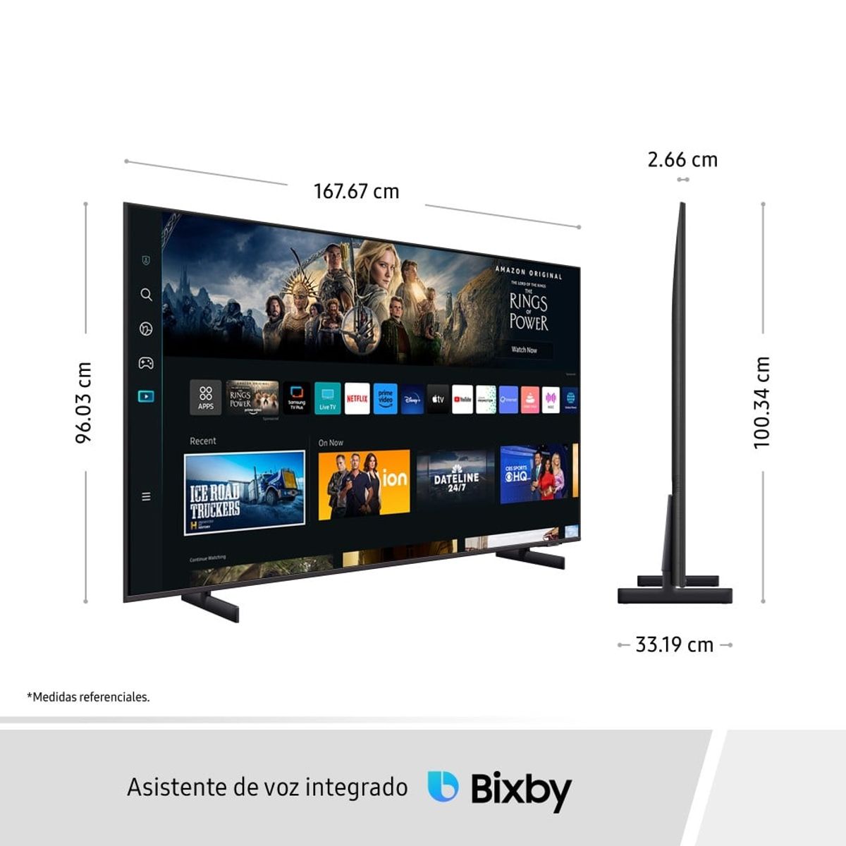 SAMSUNG - Televisor Samsung Crystal 75 UHD 4K Smart TV UN75CU8000GXPE