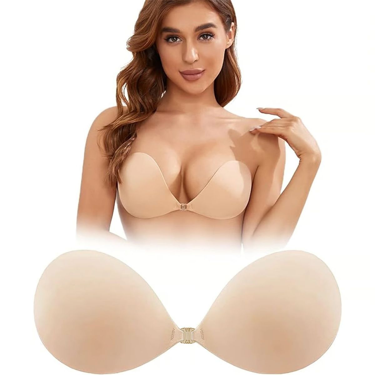 VARIOS - Brasier Invisible Adhesivo En Tela Con Realce Soft Bra
