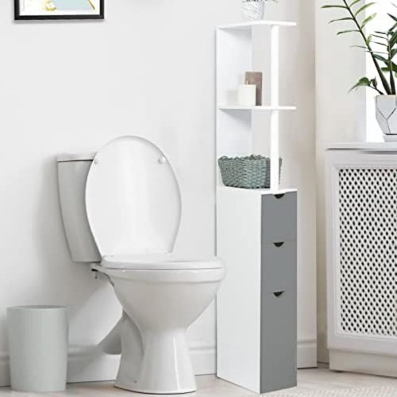 TU MESITA - Mueble Moderno para Baño Paracas color BlancoGris TU MESITA