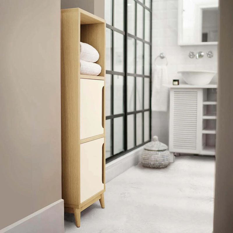 TU MESITA - Mueble para Baño Multiusos Liam color DunaBlanco TU MESITA