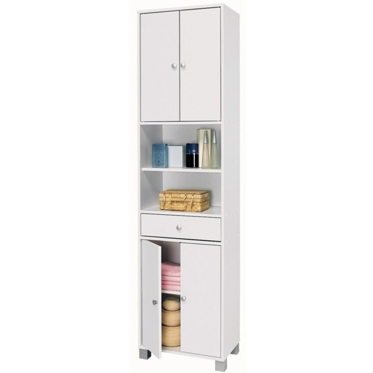 TU MESITA - Mueble Vertical de Baño Amadeus color Blanco TU MESITA