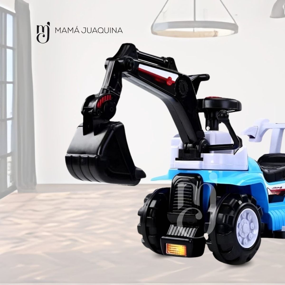 GENERICO - Correpasillo Didáctico «NEDJIM»  con Palanca Excavadora Sky Blue