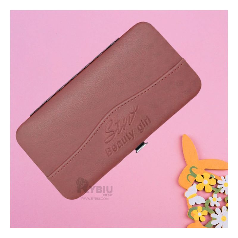 RYBIU IMPORT - Paquete Multipiezas de Pedicure Guinda Y+Regalo Stickers