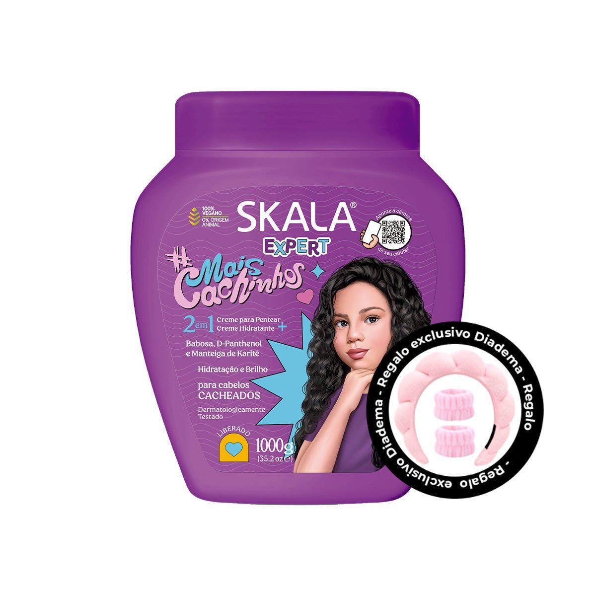 SKALA - Tratamiento Capilar Mais Cachinhos Skala Expert  + R DIADEMA Y MUÑEQ