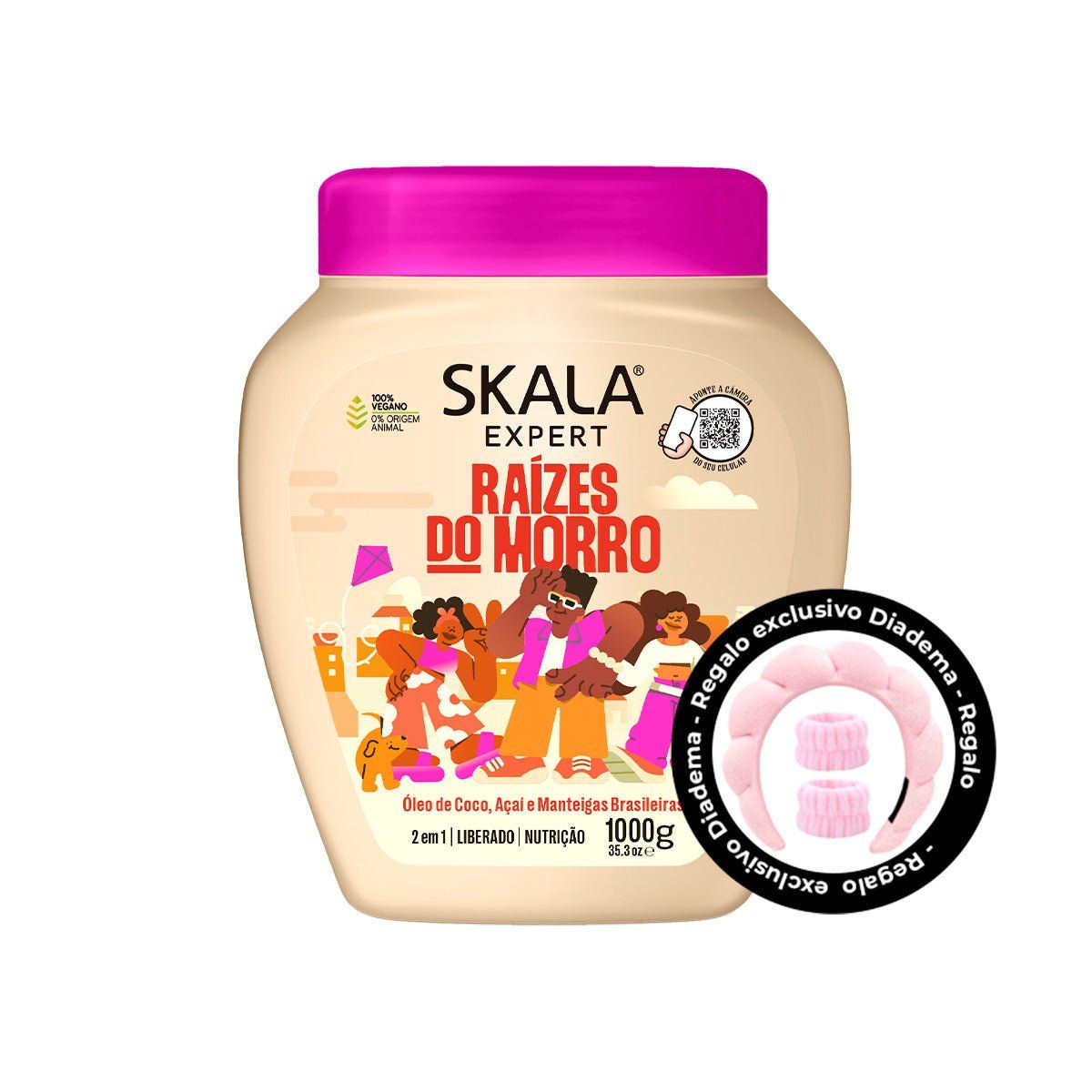 SKALA - TRATAMIENTO RAIZES DO MORRO 1KG SKALA + REGALO DIADEMA Y MUÑEQUERAS