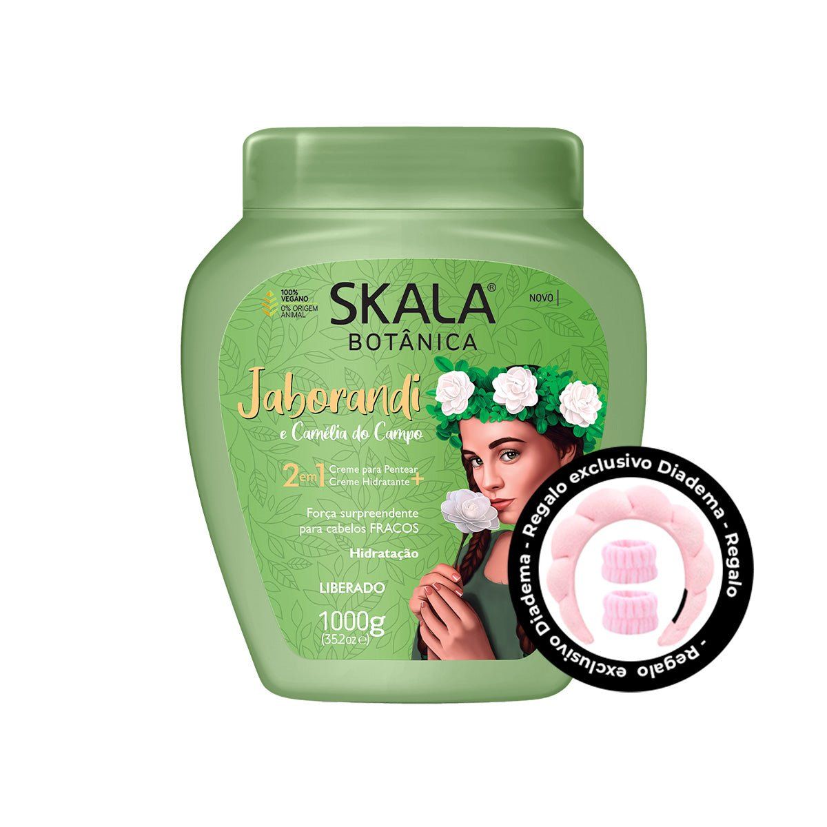 SKALA - CREMA DE T JABORANDI Y CAMELIA  SKALA + REGALO DIADEMA Y MUÑEQUERAS