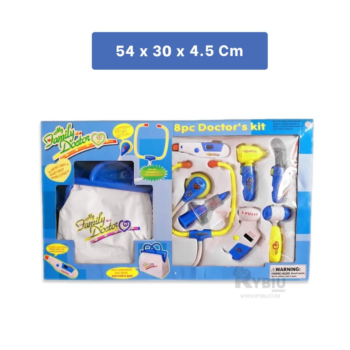 RYBIU IMPORT - Set Completo con Maleta de Medico en Azul Y+Regalo Agendita