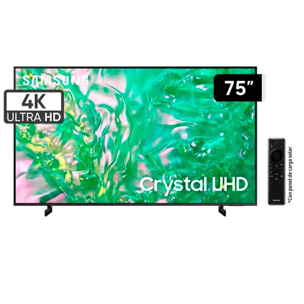 SAMSUNG - Televisor Samsung 75 Smart Ultra HD 4K UN75DU8000G Nuevo Modelo - Negro