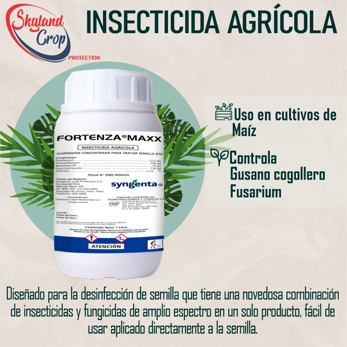 GENERICO - FORTENZA MAXX 100mL  INSECTICIDA AGRÍCOLA