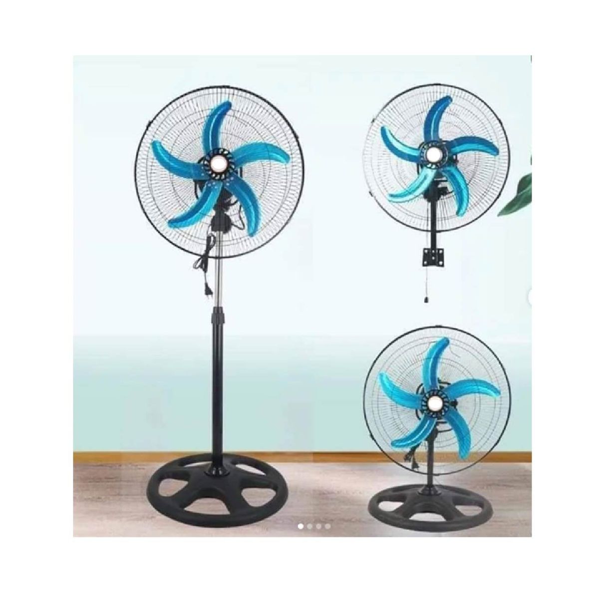 GENERICO - VENTILADOR OSLUMAR 18" 200 Watts -TAIWAN Control Remoto NEGRO - 3 en 1