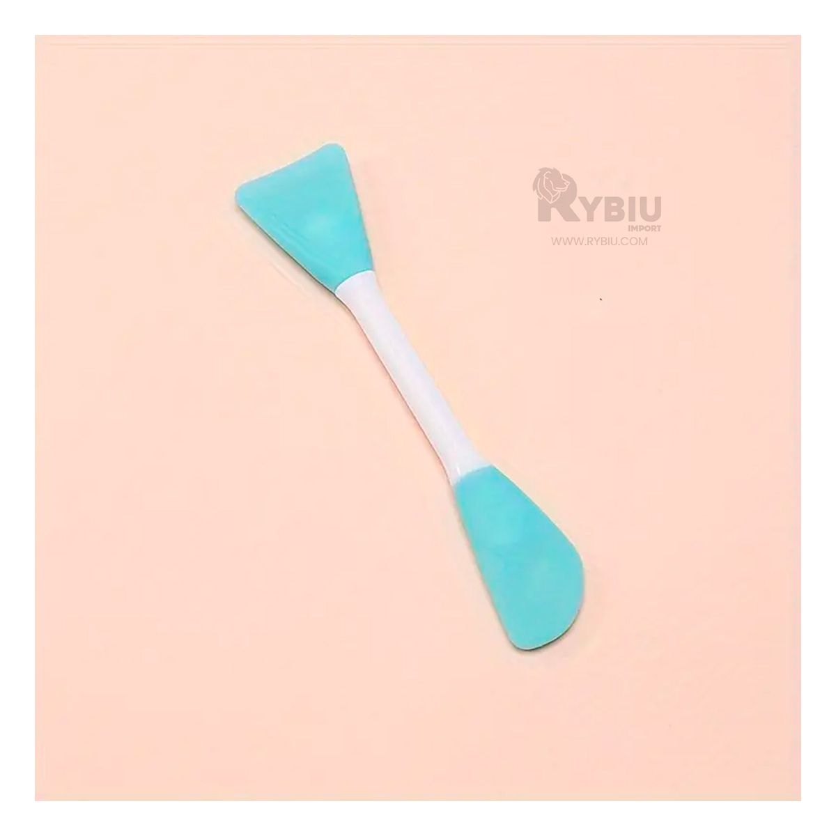 GENERICO - Espatula Doble para Mascarillas en Color Celeste