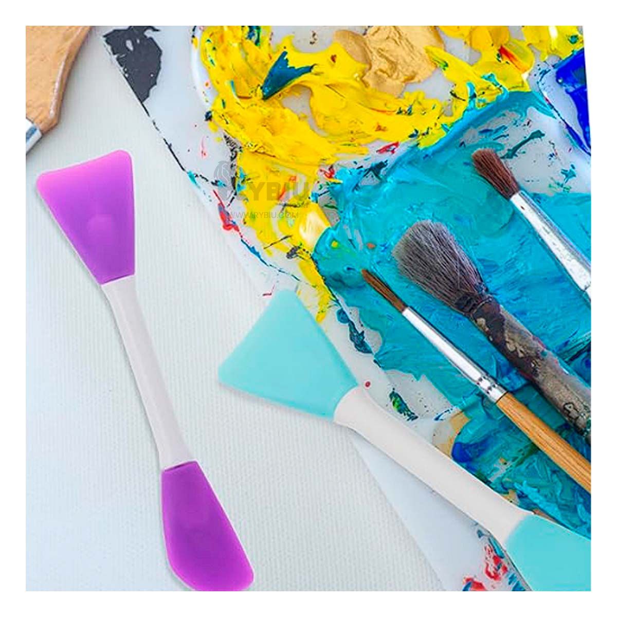 GENERICO - Paleta de Salon de Belleza en Celeste Y+Regalo Agendita