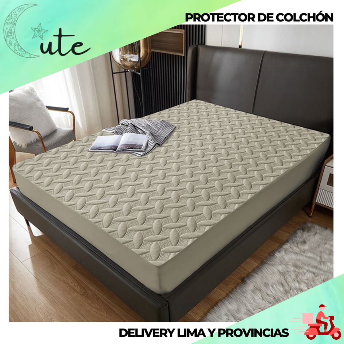 CASATEX - PROTECTOR DE COLCHÓN IMPERMEABLE CASATEX DE 1.5 PLAZAS