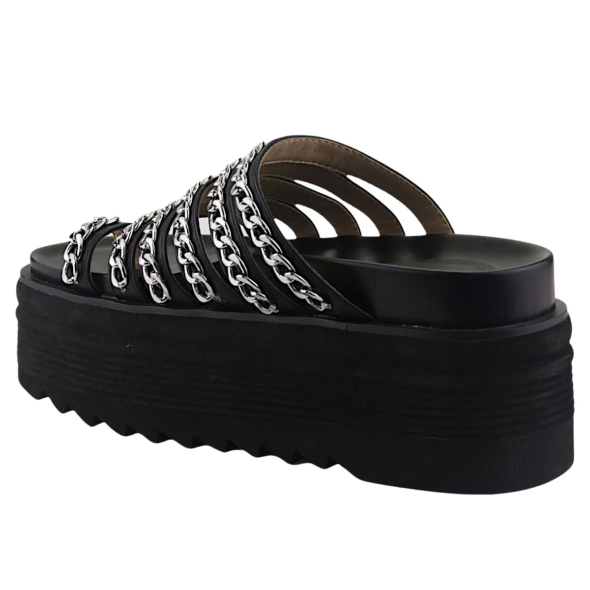 CHALADA - Sandalia Mujer Negro Plataforma Chalada Vex-2
