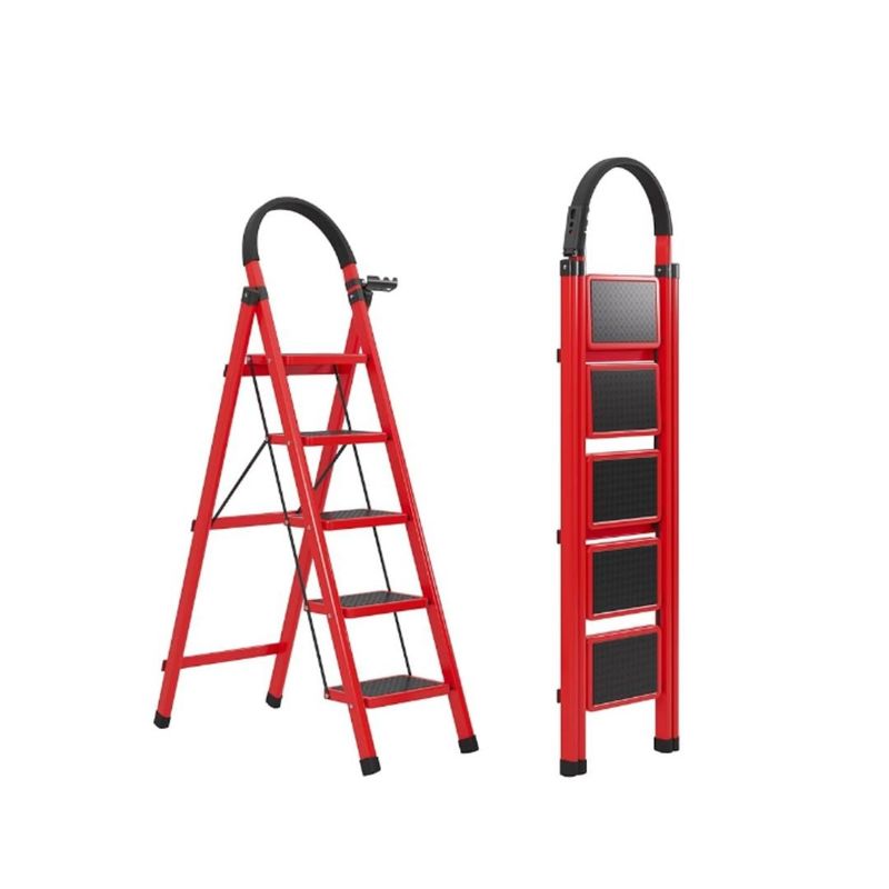 GENERICO - ESCALERA DE ACERO TIJERA 5 NIVELES