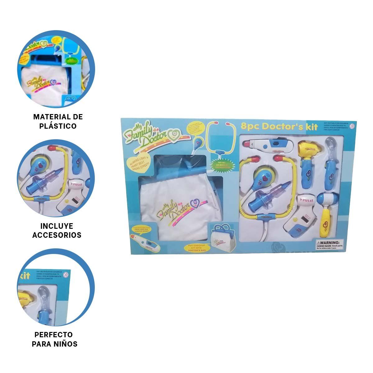 RYBIU IMPORT - Maletin con Accesorios de Doctor Azul Y+Ligas de Regalo