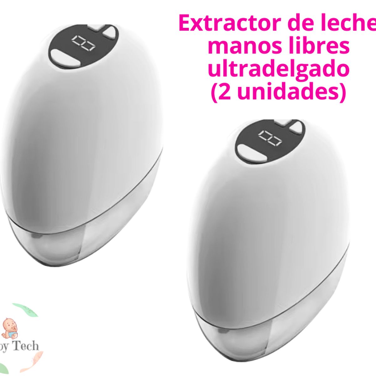 GENERICO - Extractor de Leche Manos Libres Ultradelgado 2 Unidades