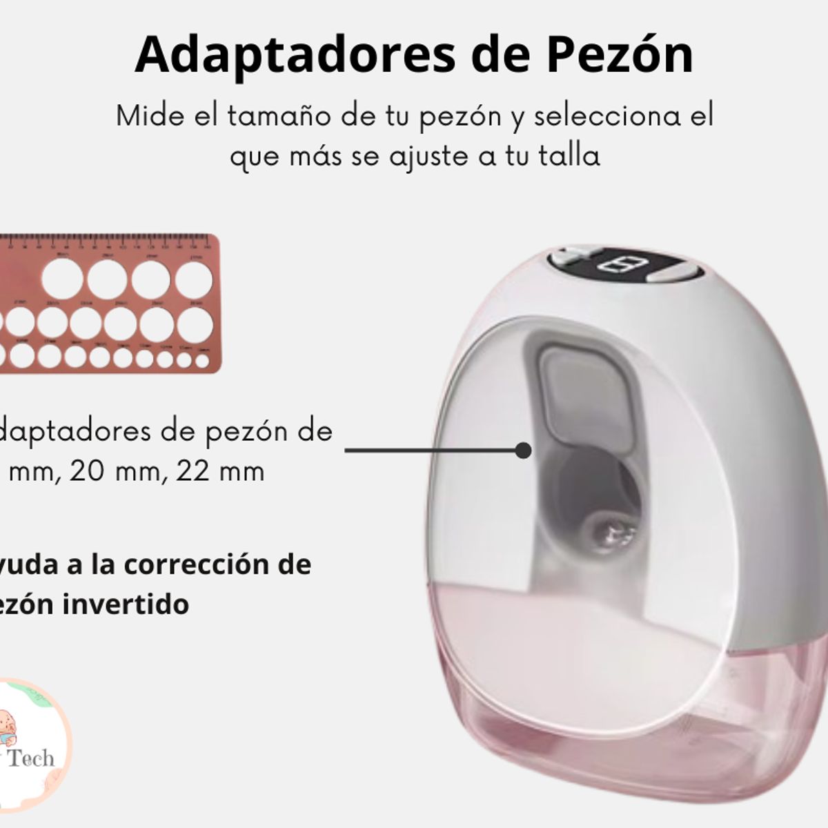 GENERICO - Extractor de Leche Manos Libres Ultradelgado 2 Unidades