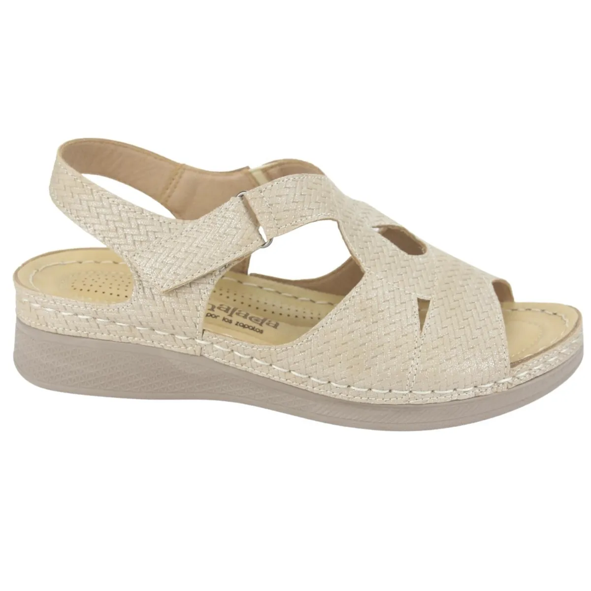 CHALADA - Sandalia Mujer Dorado Casual Chalada Didi-2