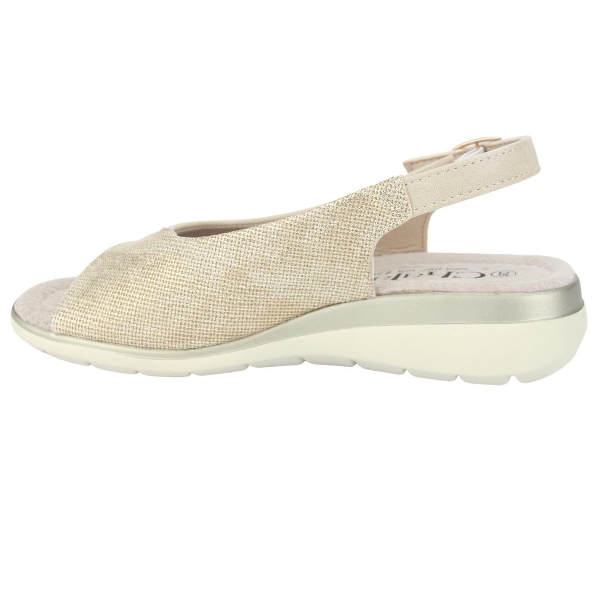 CHALADA - Sandalia Mujer Beige Casual Chalada Floro-5